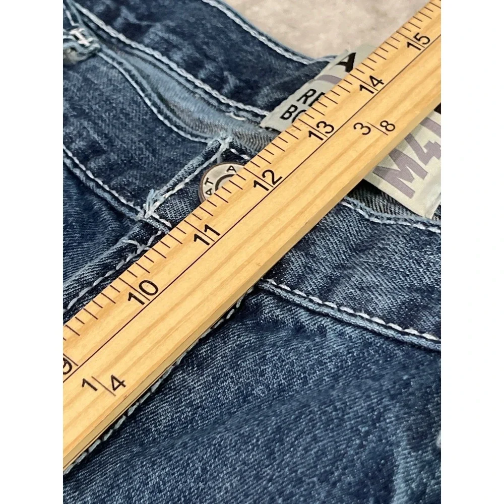 Ariat Boot Jean Men 42 Blue M4 Coltrane Relaxed Fit Western Denim Inseam 30